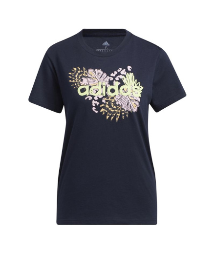 Camiseta adidas Farm Print Graphic Mulher BK