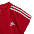 Conjunto adidas 3 Bandas Crianças Vermelho