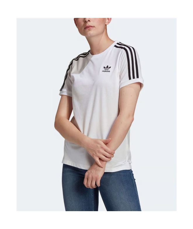 T-shirt adidas 3 Bandes Femme Blanc