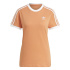T-shirt adidas Adicolor Classics 3 Stripes orange Femme