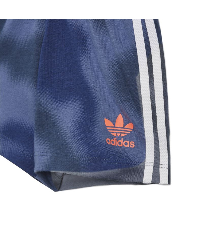 Conjunto adidas Camuflagem Azul Infantil