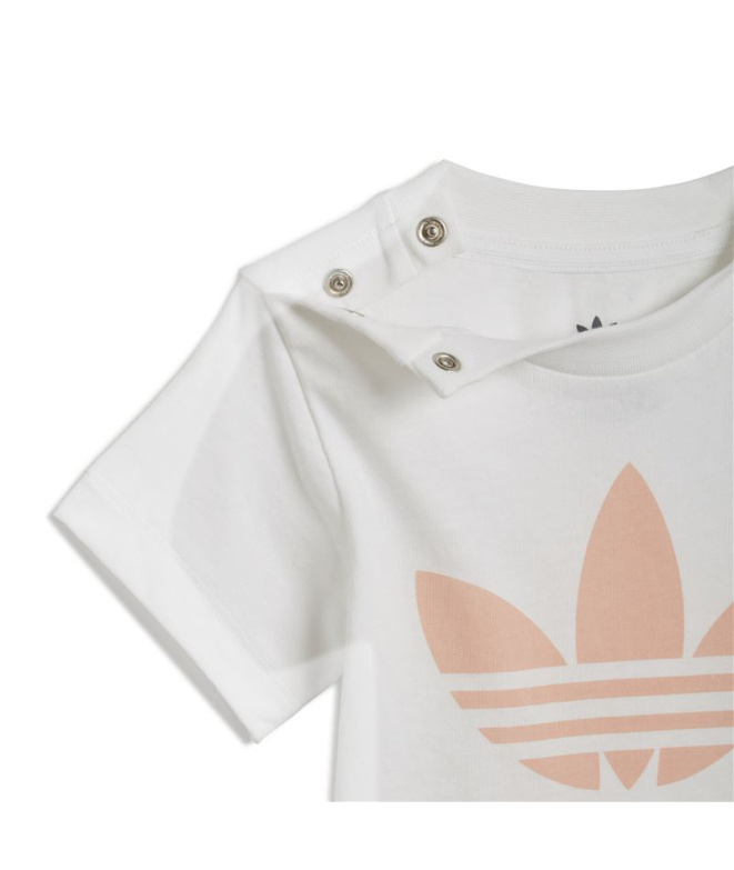 Conjunto adidas Trifolio Branco Infantil