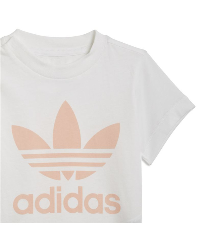 Conjunto adidas Trifolio Branco Infantil