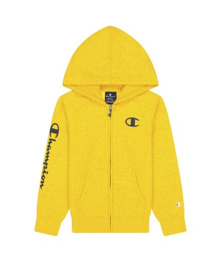 Casaco Champion Full Zip Logo Menino Amarelo