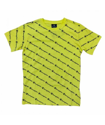 T-shirt Champion Col Boîte Jaune