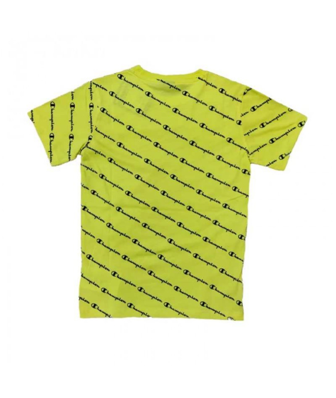 T-shirt Champion Col Boîte Jaune