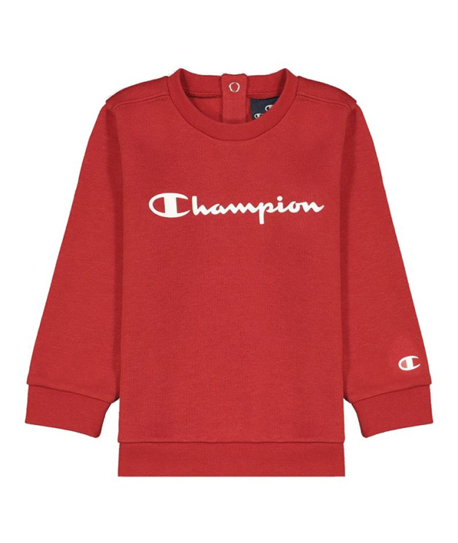 Conjunto Champion Crewneck Bebé Vermelho