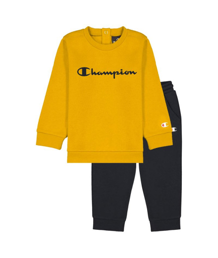 Conjunto Champion Crewneck Bebé Amarelo