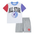Conjunto Converse Blocked Infantil Grey