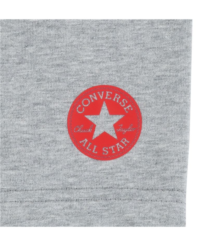 Conjunto Converse Bloqueado Infantil Cinza