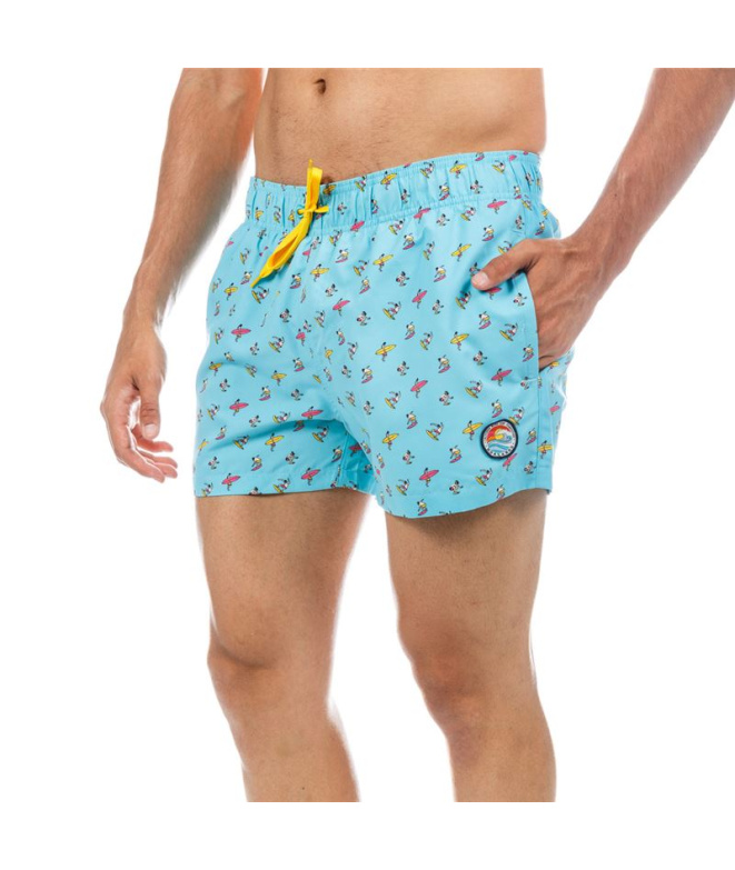 Bañador Koalaroo Slater Hombre Turquesa estampado