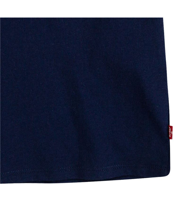 Camiseta Levi's Batwing Manga curta Girl Azul...
