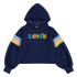 Sweat Levi's à manches longues taille haute fille bleu foncé