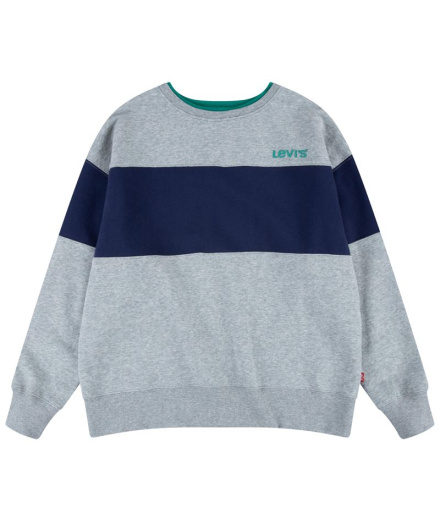 Sudadera Levi's Colorblock Crewneck Boy Grey