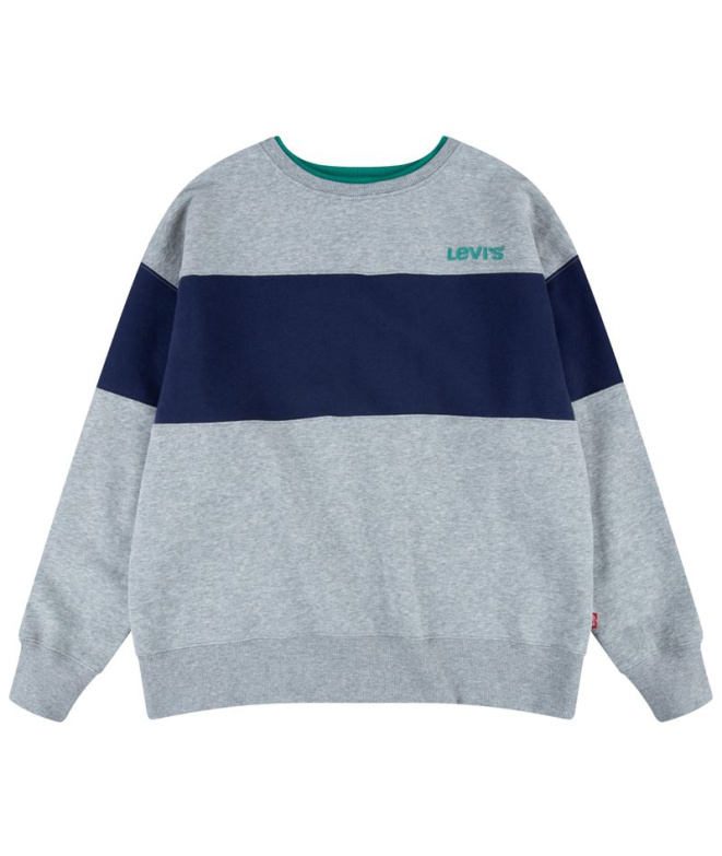 Sweat Levi's Colorblock Crewneck Garçon Gris