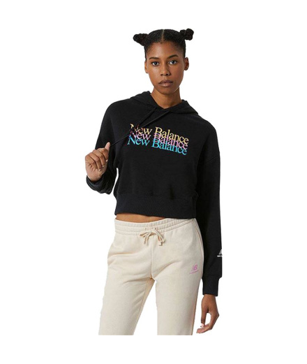 Sudadera New Balance Essentials Celebrate Fleece W Black