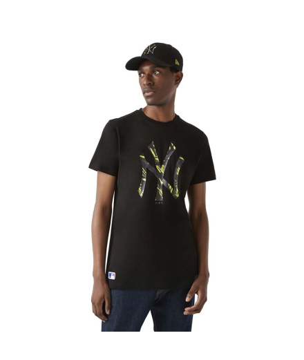 Camiseta New Era NY Yankees MLB Camo Infill Preto