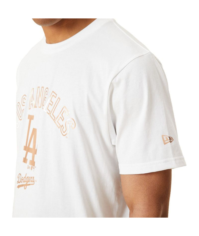 Camiseta New Era Impressão Gráfica Metálica MLB...
