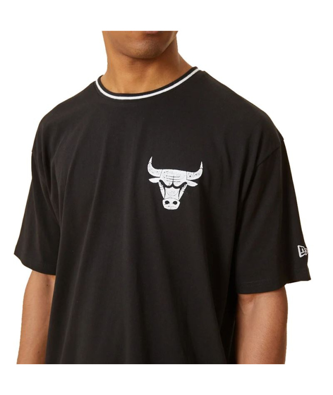 Camiseta New Era Chicago Bulls Gráfico M Preto