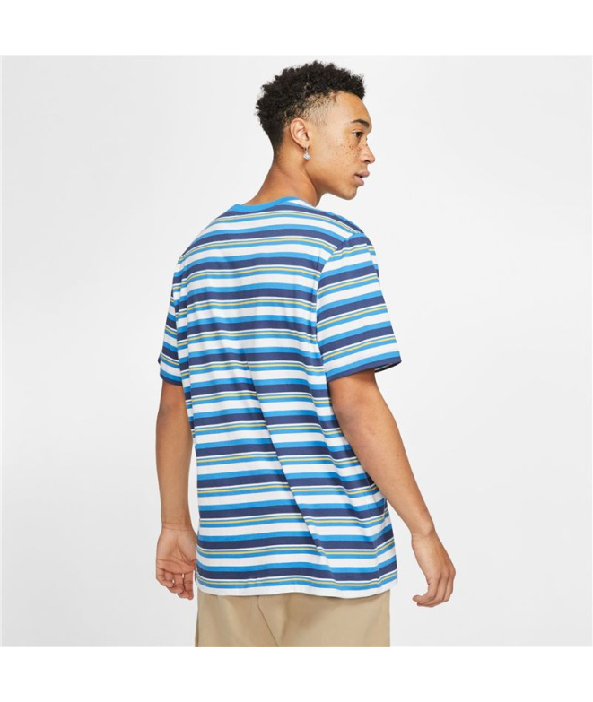 T-shirt Nike Stripe Tee Bleu