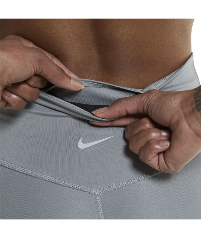 Collants de running Nike Dri-FIT Swoosh Run W Gris