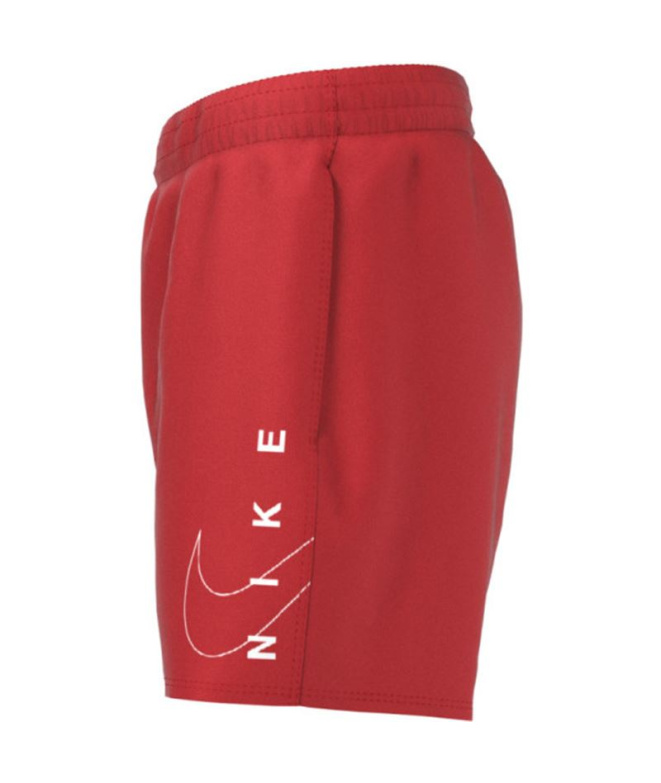 Fato de banho Nike 4" Volley Menino Vermelho