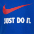 Camiseta de manga curta Nike Swoosh Infantil Blue
