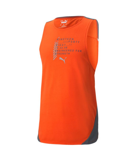 Camiseta de fitness Puma Train Everfresh Tank M Laranja