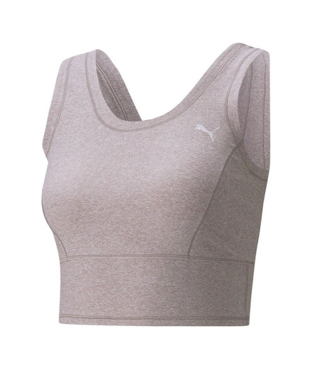 Top de fitness Puma Studio Yogini Luxe Crop Tank W Violeta