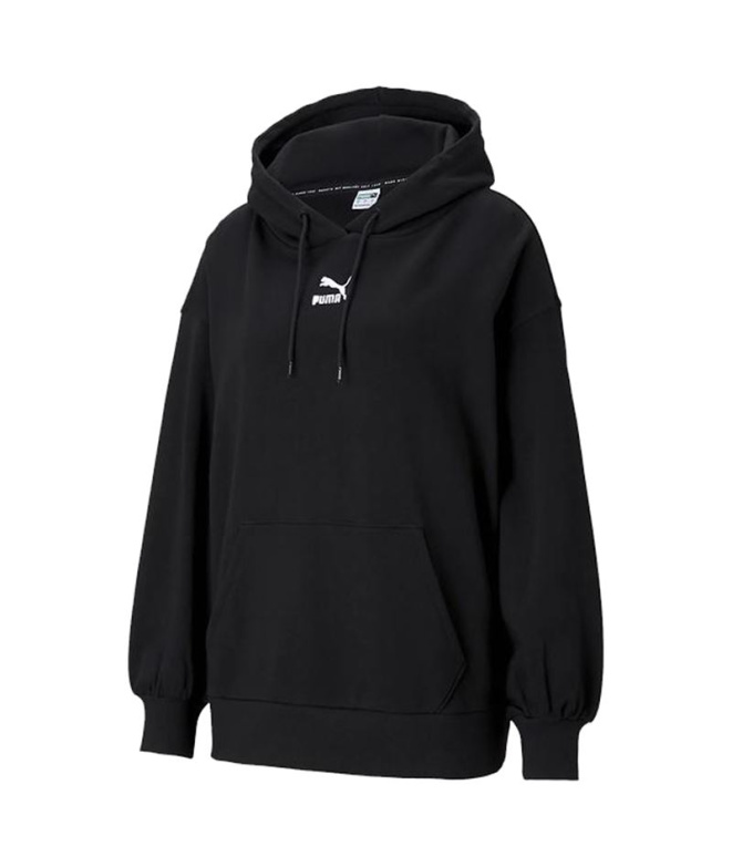 Moletom Puma Classic Oversize Mulher Preto