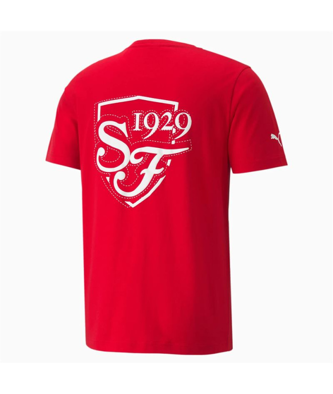 T-shirt Ferrari Race Graphic M Rouge