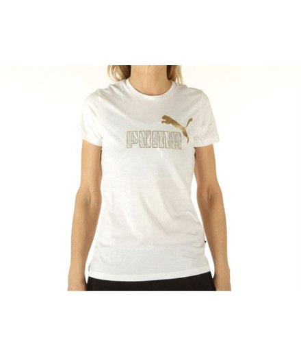 T-shirt Puma Graphic Tee W Blanc