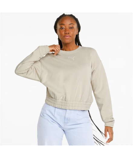 Sweat Puma HER Crew W Beige