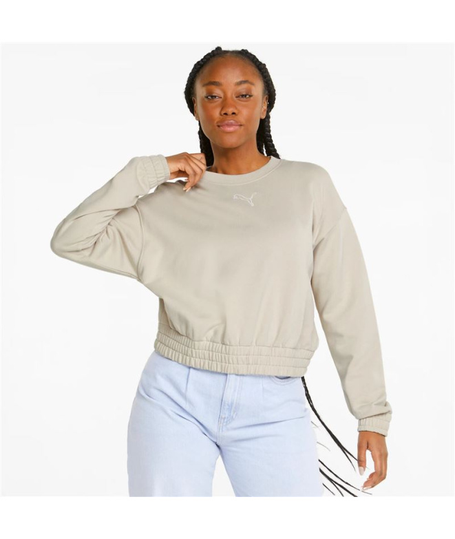 Sweat Puma HER Crew W Beige