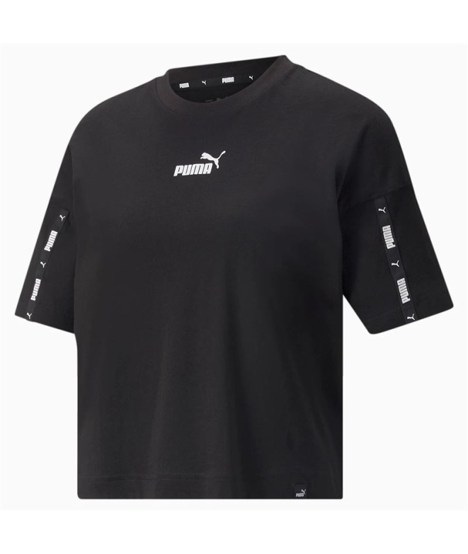 Camiseta Puma Power Tape Crop W Preto