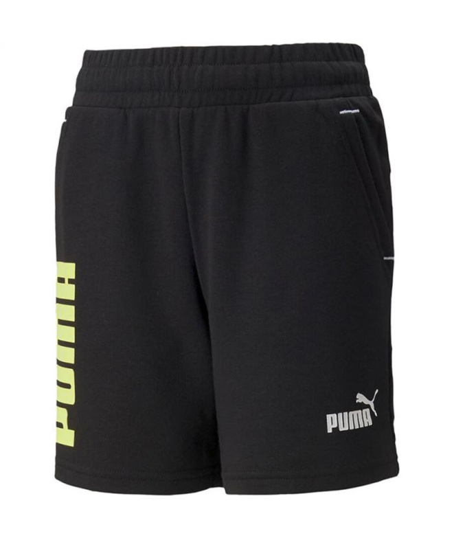 Pantalons courts Puma Power Shorts Kids Black