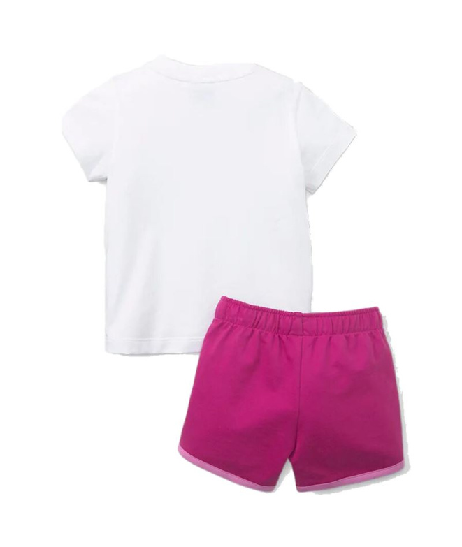 Ensemble Puma Minicats Alpha Short bébé Rose