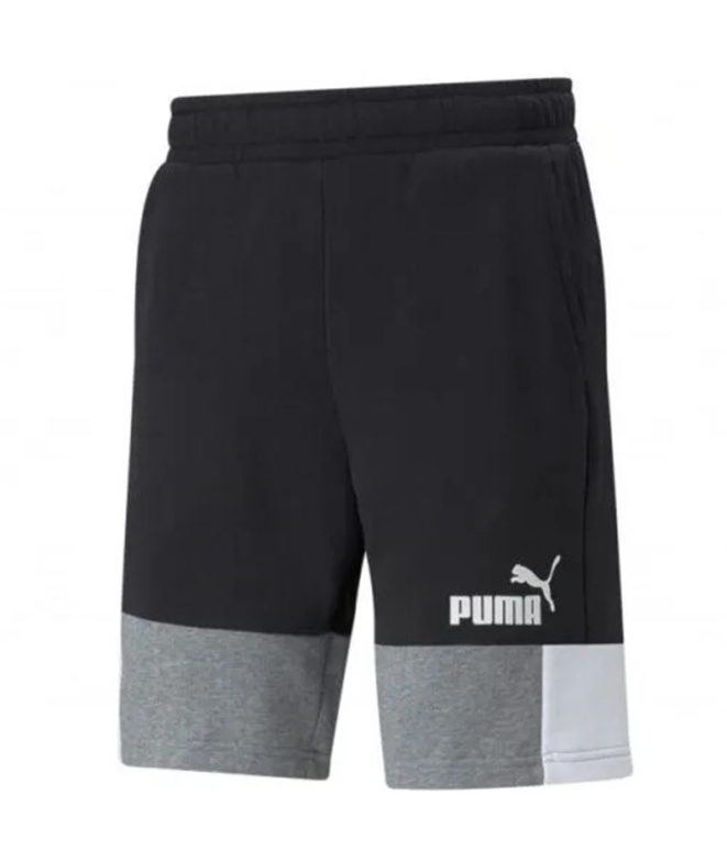 Calça curtos Puma Essentials+ Block Homem Bk