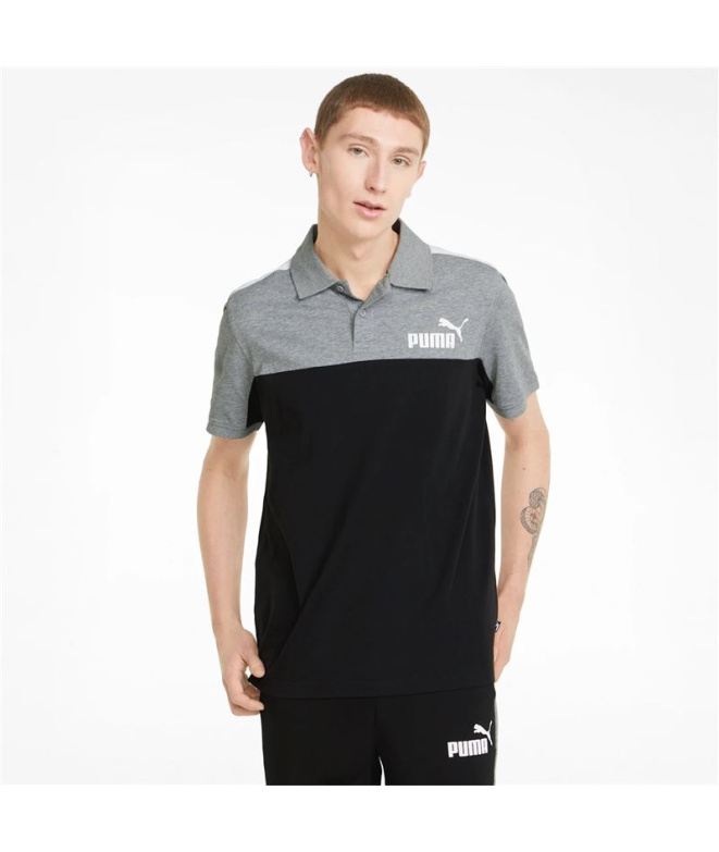Polo Puma Essentials+ Block M Gris