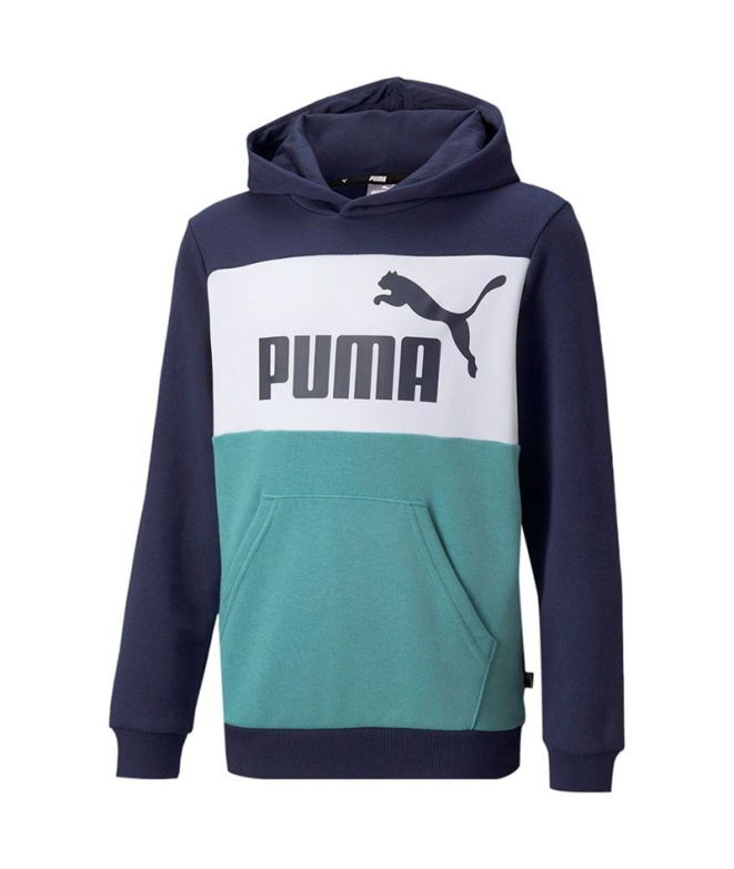 Moletom Puma Essential Colorblock Menino Azul
