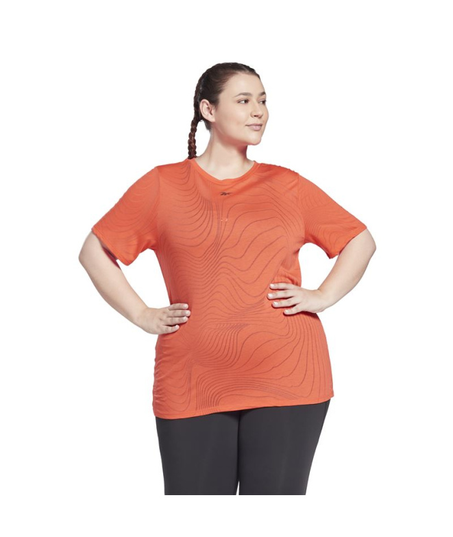 Camiseta de Fitness Reebok Vermelha Mulher