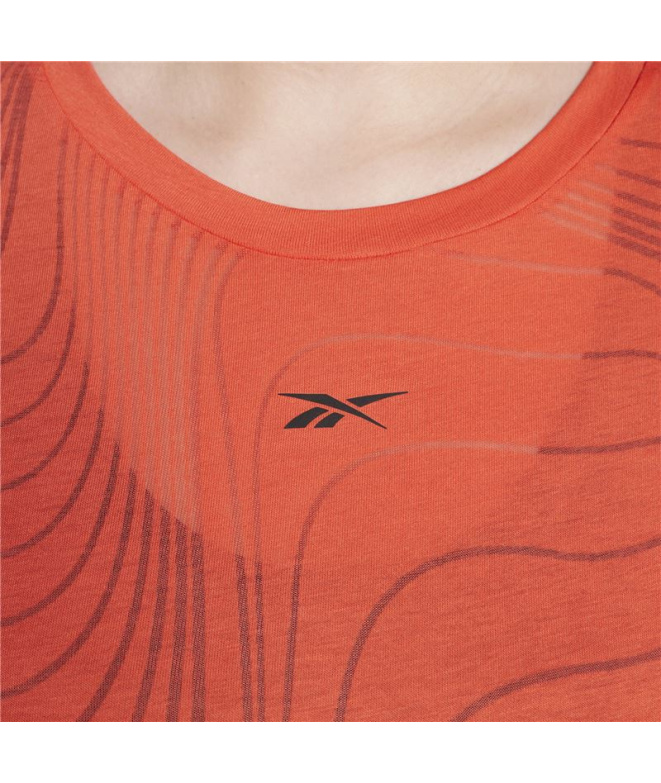 Camiseta de Fitness Reebok Vermelha Mulher