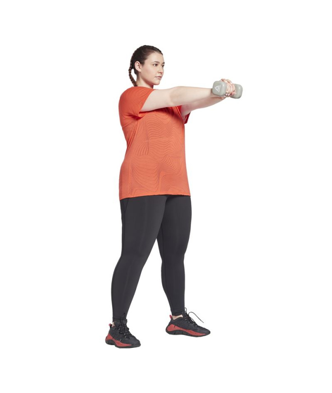 Camiseta de Fitness Reebok Vermelha Mulher