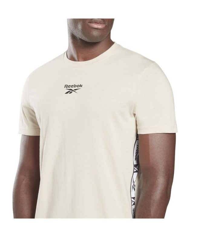 T-shirt de trainning Reebok Identity Tape M Beige