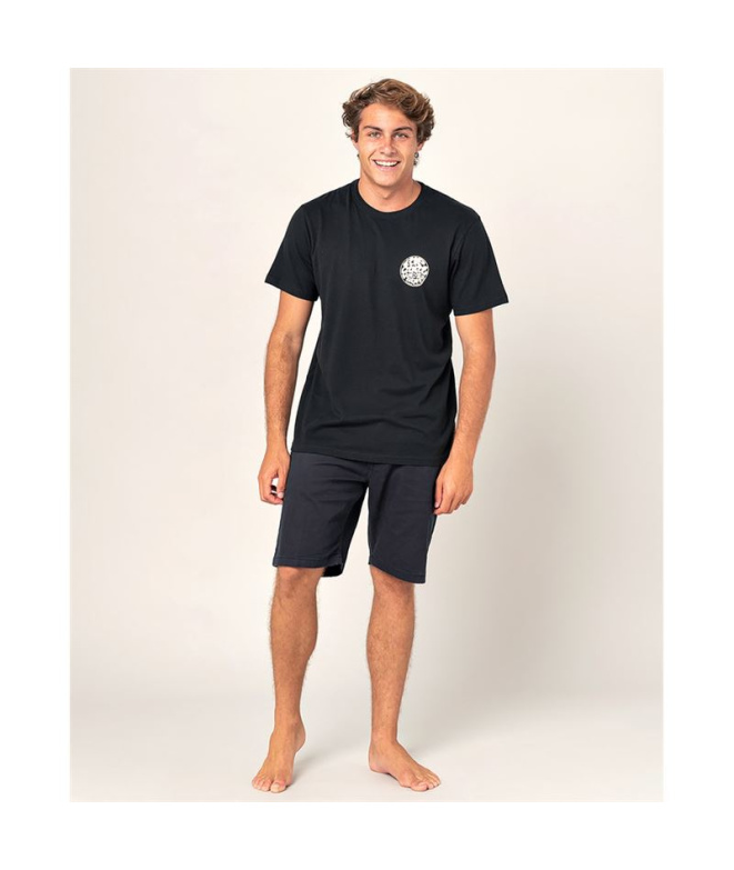 Camiseta Rip Curl Wettie Essential Preto Homem