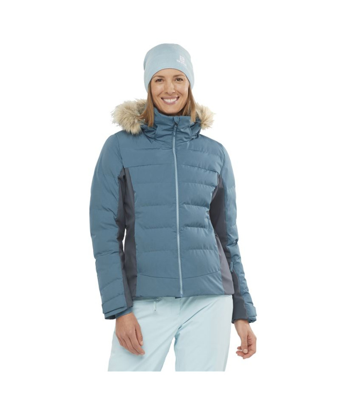 Casaco de esqui Salomon Stormcozy W Azul claro