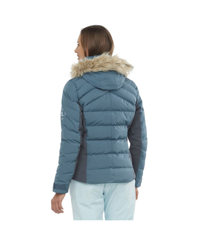 Casaco de esqui Salomon Stormcozy W Azul claro