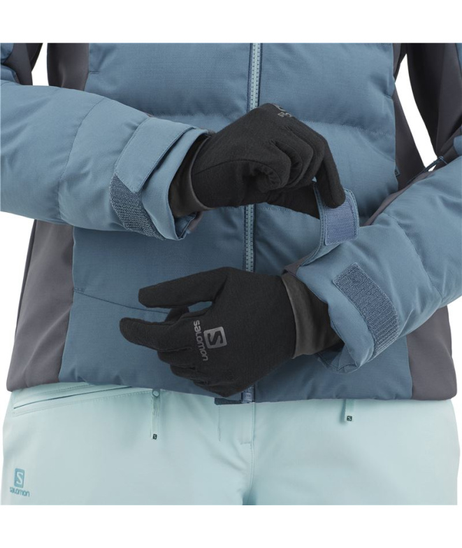 Veste de ski Salomon Stormcozy W Bleu clair