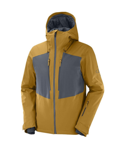 Veste de ski Salomon Highland M Brown