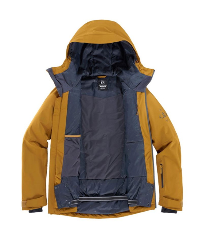 Veste de ski Salomon Highland M Brown